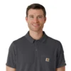 Rugged Flex® Rscu letvægts polo-scrub-bluse med korte løse ærmer