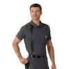 Rugged Flex® Rscu letvægts polo-scrub-bluse med korte løse ærmer