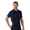 Rugged Flex® Rscu letvægts polo-scrub-bluse med korte løse ærmer