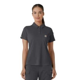 Rugged Flex® Rscu letvægts-poloskjorte med korte løse ærmer til kvinder