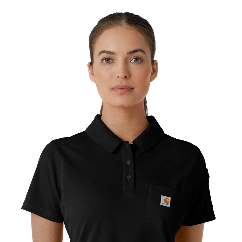 Rugged Flex® Rscu letvægts-poloskjorte med korte løse ærmer til kvinder