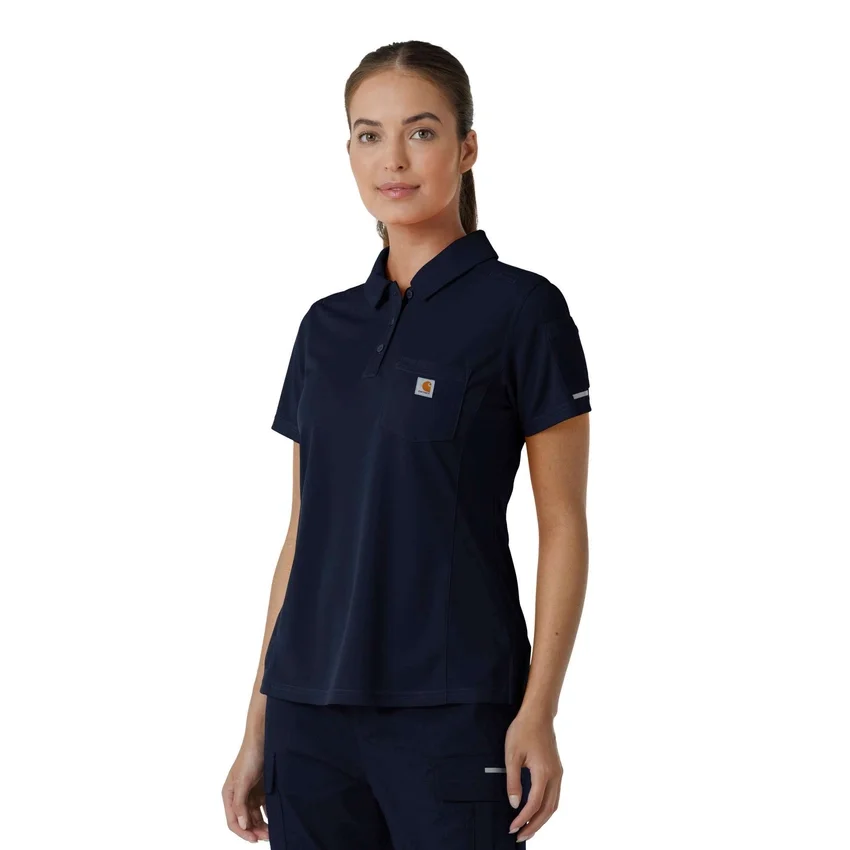 Rugged Flex® Rscu letvægts-poloskjorte med korte løse ærmer til kvinder