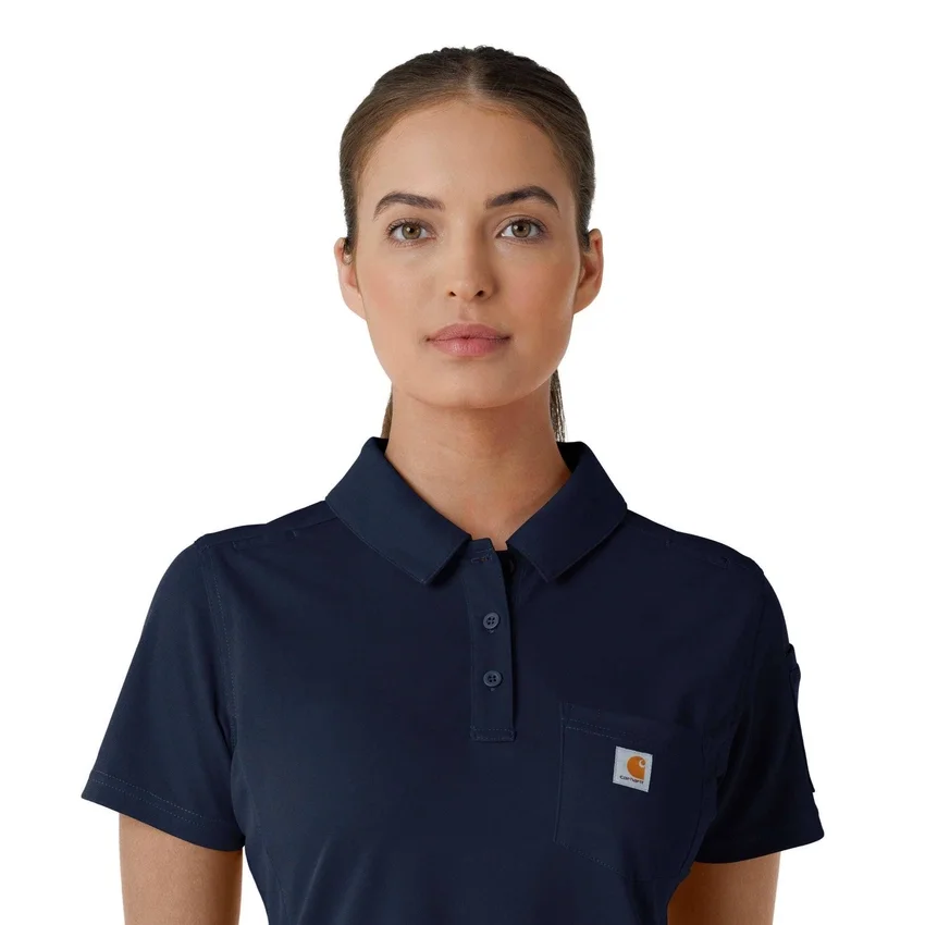 Rugged Flex® Rscu letvægts-poloskjorte med korte løse ærmer til kvinder