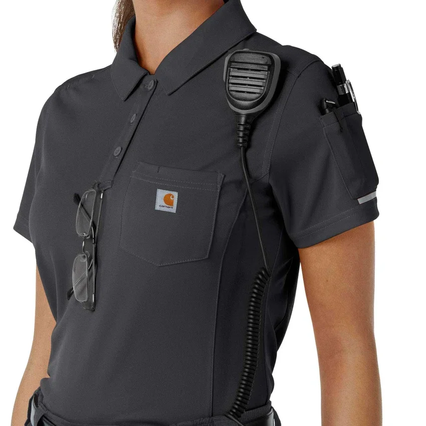 Rugged Flex® Rscu letvægts-poloskjorte med korte løse ærmer til kvinder