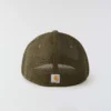 Rugged Flex™ tætsiddende kasket i canvas med netbagside og logo-grafik