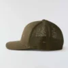 Rugged Flex™ tætsiddende kasket i canvas med netbagside og logo-grafik