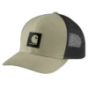 Rugged Flex™ twill-truckerhat med mesh-bagside og logo-patch