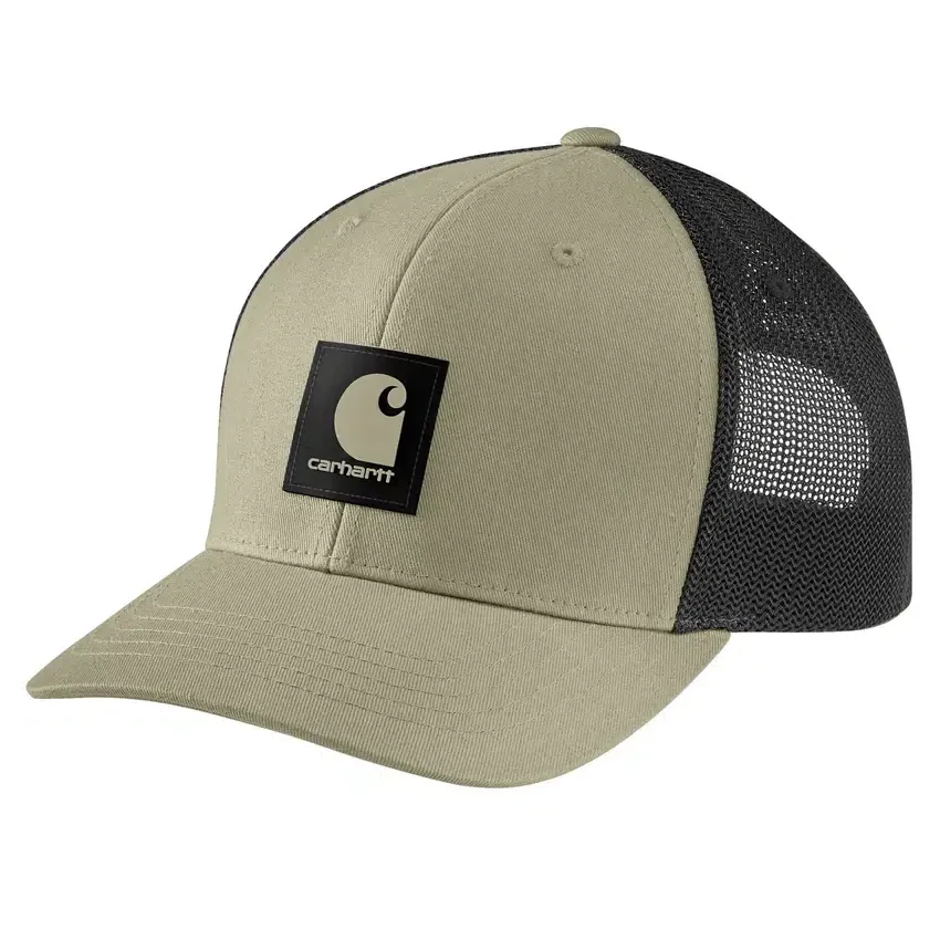 Rugged Flex™ twill-truckerhat med mesh-bagside og logo-patch