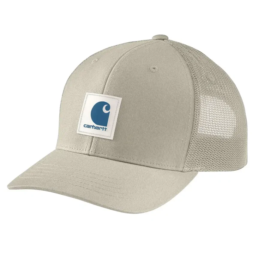 Rugged Flex™ twill-truckerhat med mesh-bagside og logo-patch