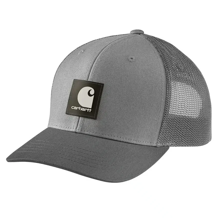 Rugged Flex™ twill-truckerhat med mesh-bagside og logo-patch