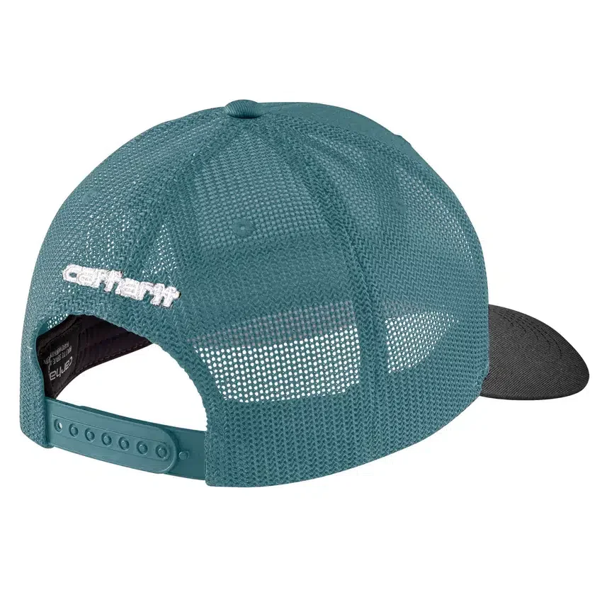 Rugged Flex™ twill-truckerhat med mesh-bagside og logo-patch