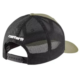 Rugged Flex™ twill-truckerhat med mesh-bagside og logo-patch