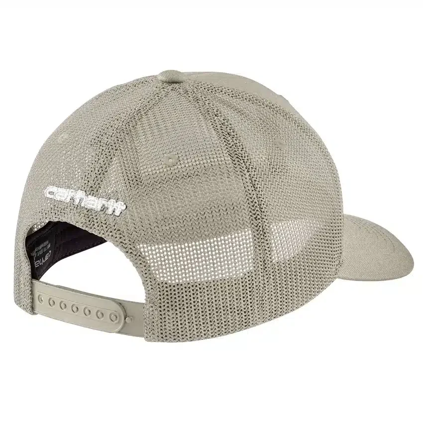 Rugged Flex™ twill-truckerhat med mesh-bagside og logo-patch