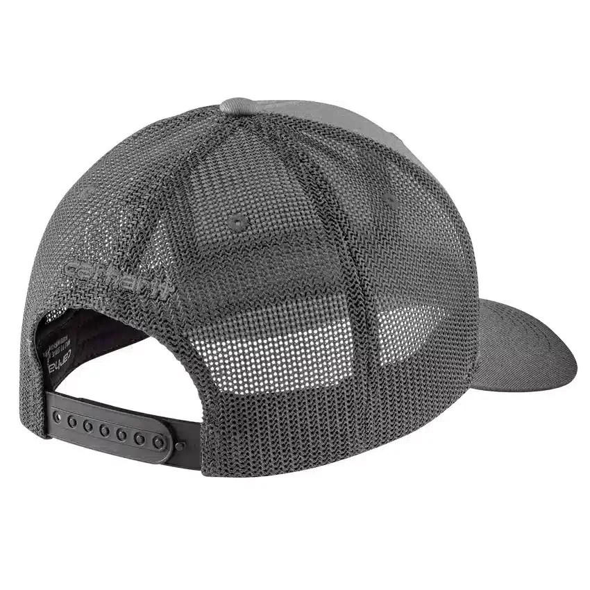 Rugged Flex™ twill-truckerhat med mesh-bagside og logo-patch