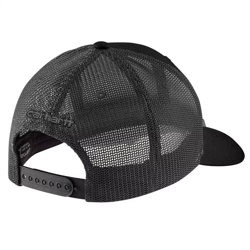Rugged Flex™ twill-truckerhat med mesh-bagside og logo-patch