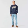 Sawyer Graphic Script-sweatshirt med rund hals til mænd