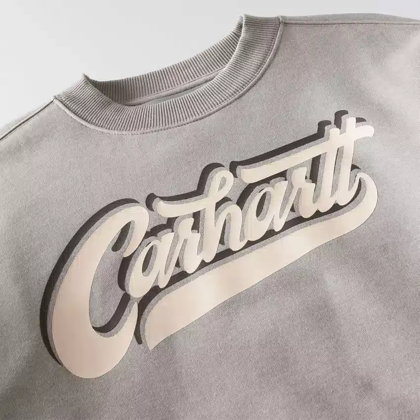 Sawyer Graphic Script-sweatshirt med rund hals til mænd