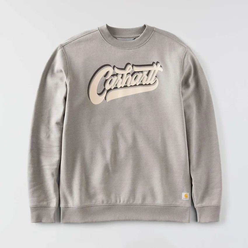 Sawyer Graphic Script-sweatshirt med rund hals til mænd
