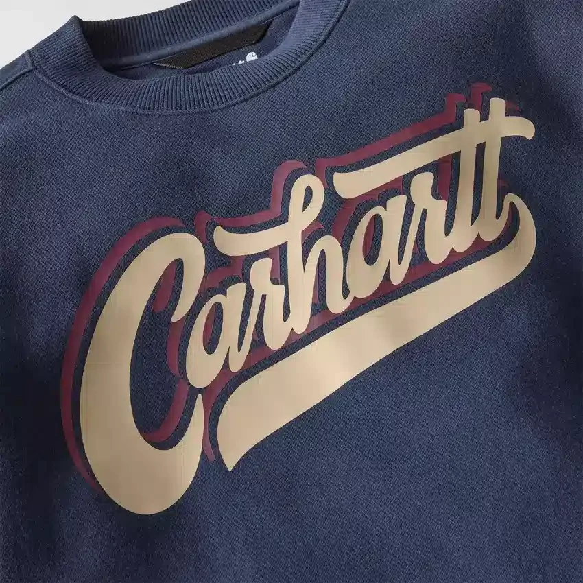 Sawyer Graphic Script-sweatshirt med rund hals til mænd