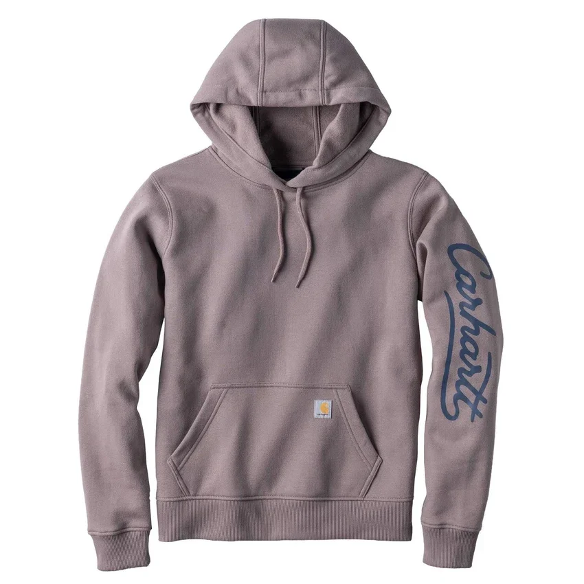 Sawyer Script Logo-hættetrøje med løse ærmer til kvinder