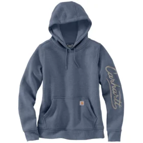 Sawyer Script Logo-hættetrøje med løse ærmer til kvinder