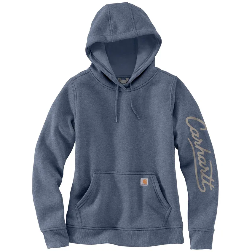 Sawyer Script Logo-hættetrøje med løse ærmer til kvinder