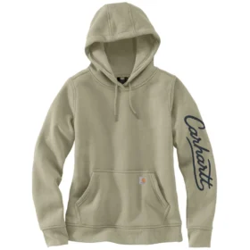 Sawyer Script Logo-hættetrøje med løse ærmer til kvinder