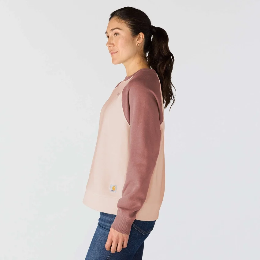 Sawyer-sweatshirt med rund hals og løs pasform til kvinder