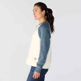 Sawyer-sweatshirt med rund hals og løs pasform til kvinder