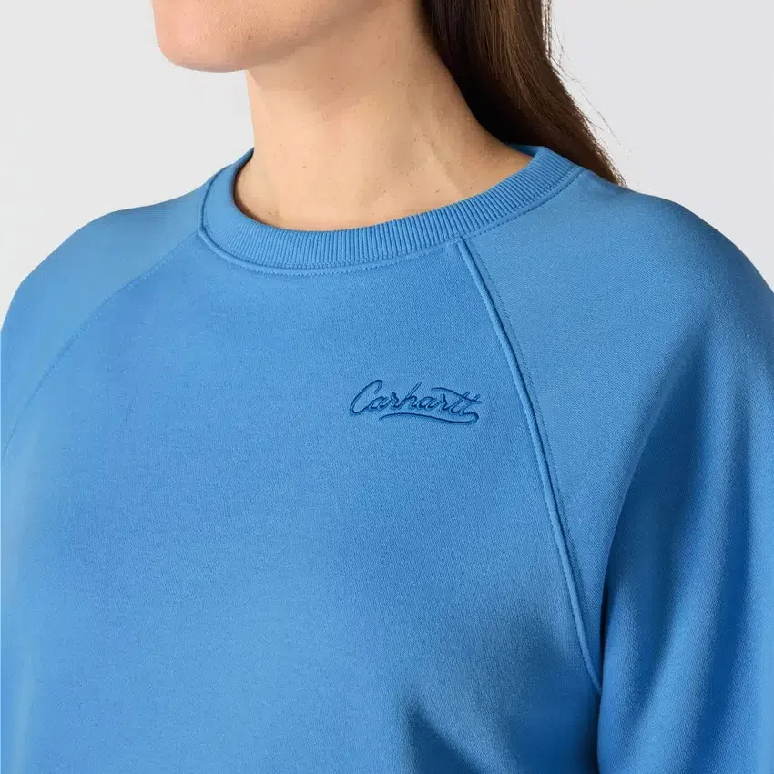 Sawyer-sweatshirt med rund hals og løs pasform til kvinder