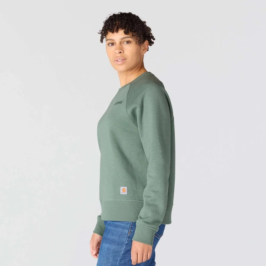 Sawyer-sweatshirt med rund hals og løs pasform til kvinder