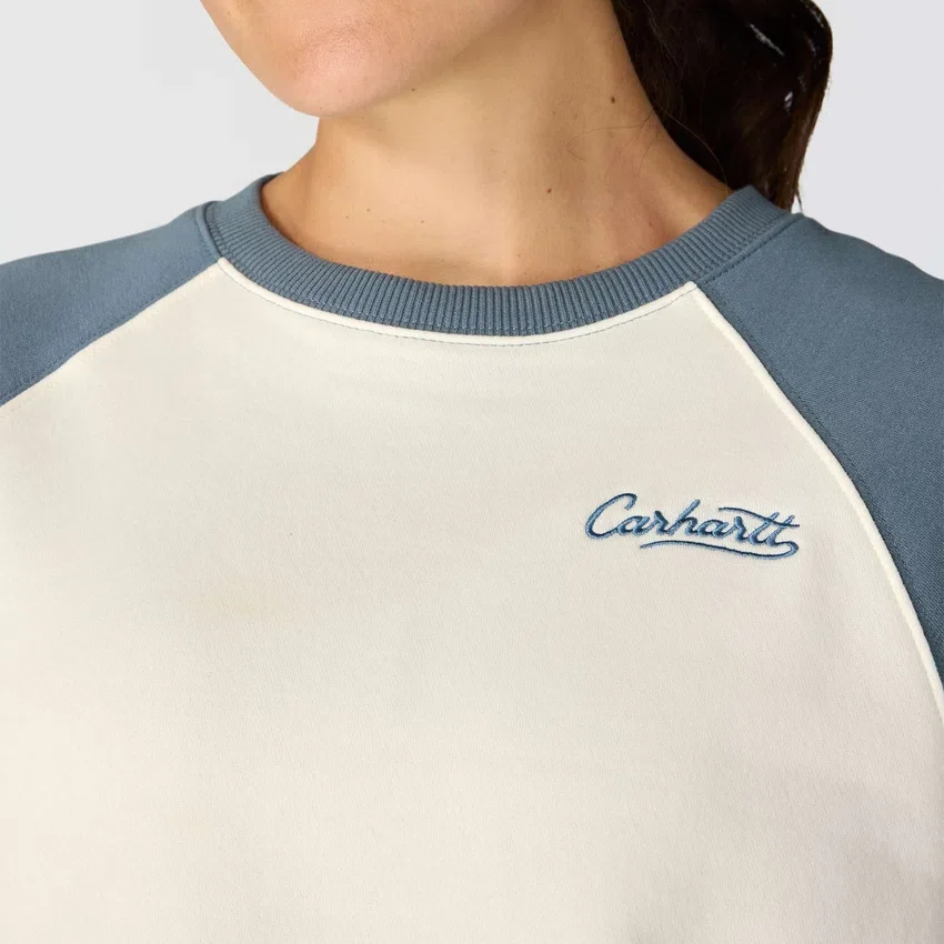 Sawyer-sweatshirt med rund hals og løs pasform til kvinder