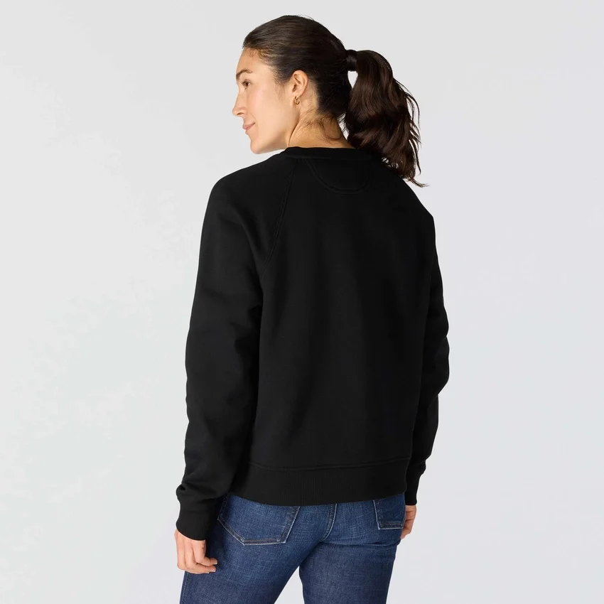 Sawyer-sweatshirt med rund hals og løs pasform til kvinder
