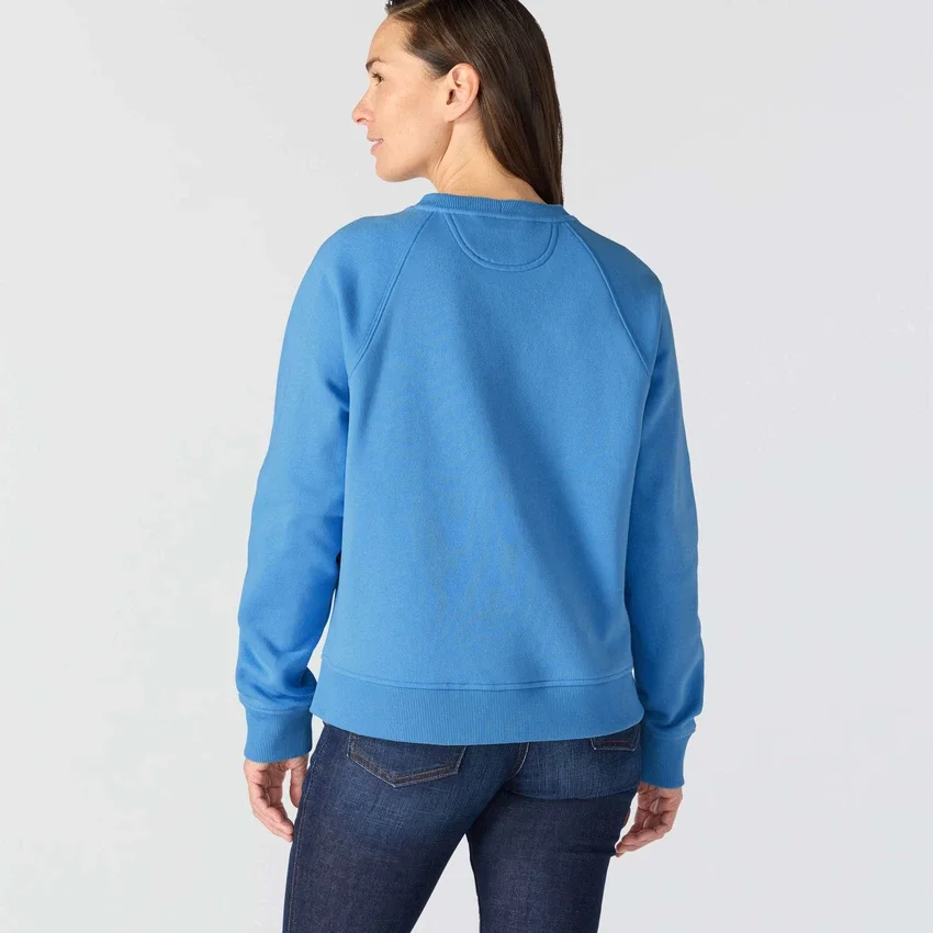Sawyer-sweatshirt med rund hals og løs pasform til kvinder
