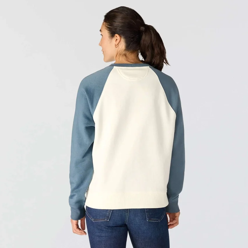 Sawyer-sweatshirt med rund hals og løs pasform til kvinder