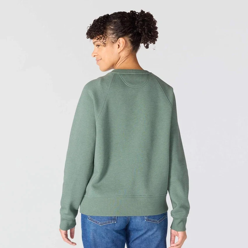 Sawyer-sweatshirt med rund hals og løs pasform til kvinder