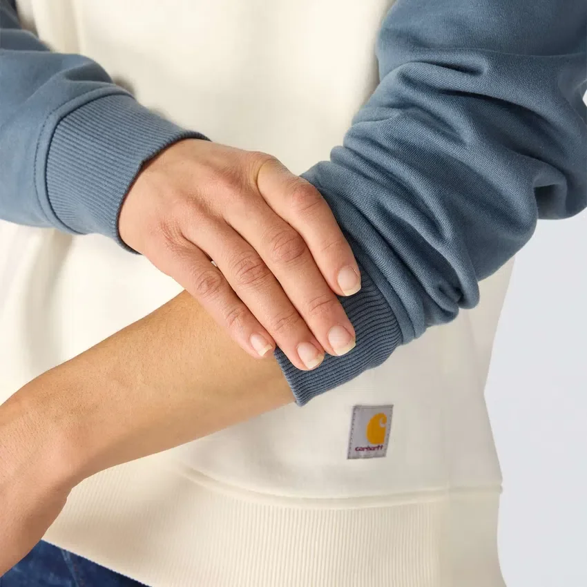 Sawyer-sweatshirt med rund hals og løs pasform til kvinder