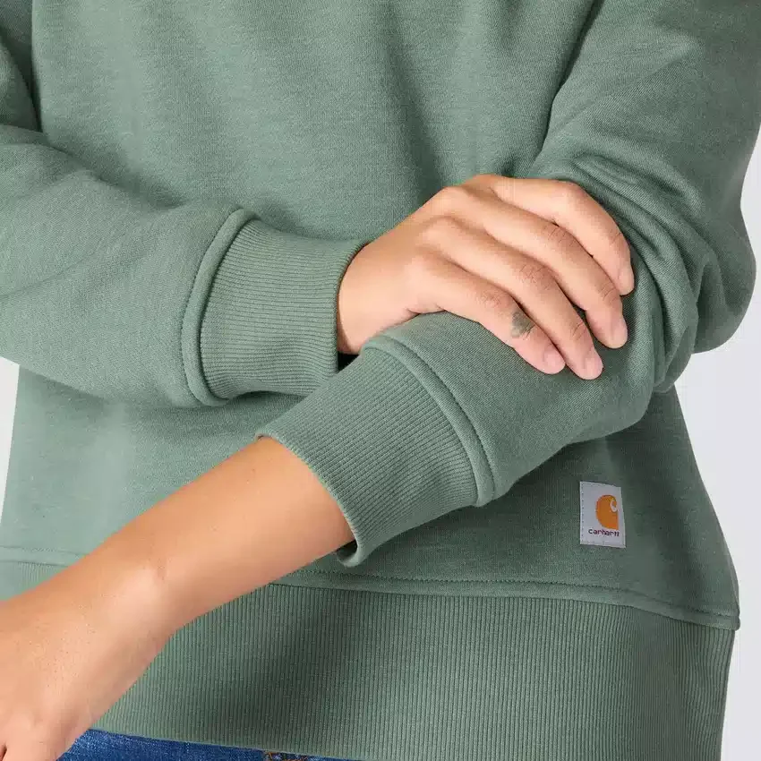 Sawyer-sweatshirt med rund hals og løs pasform til kvinder