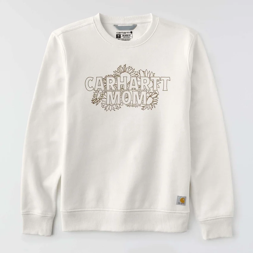 Sawyer-sweatshirts med rund hals og grafisk motiv til kvinder til Mors Dag