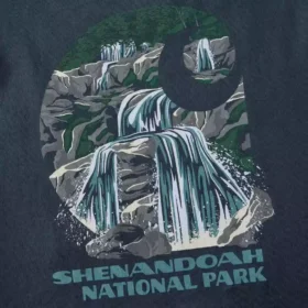 Shenandoah National Park-skjorte med grafisk motiv til mænd