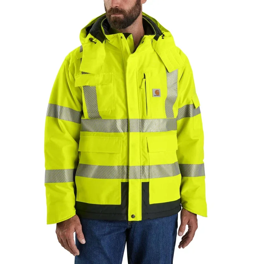 Sherwood høj synlighed klasse 3 isoleret regnjakke til mænd: Rain Defender-jakke