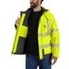 Sherwood høj synlighed klasse 3 isoleret regnjakke til mænd: Rain Defender-jakke