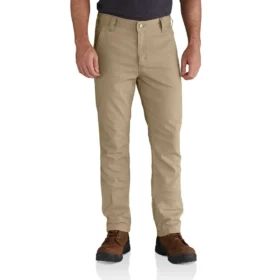 Slim-fit, koniske Rigby-arbejdsbukser i canvas for mænd