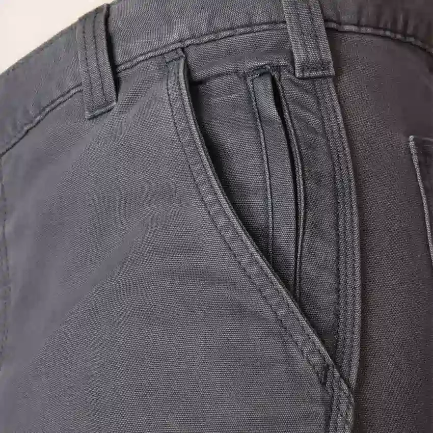 Slim-fit, koniske Rigby-arbejdsbukser i canvas for mænd