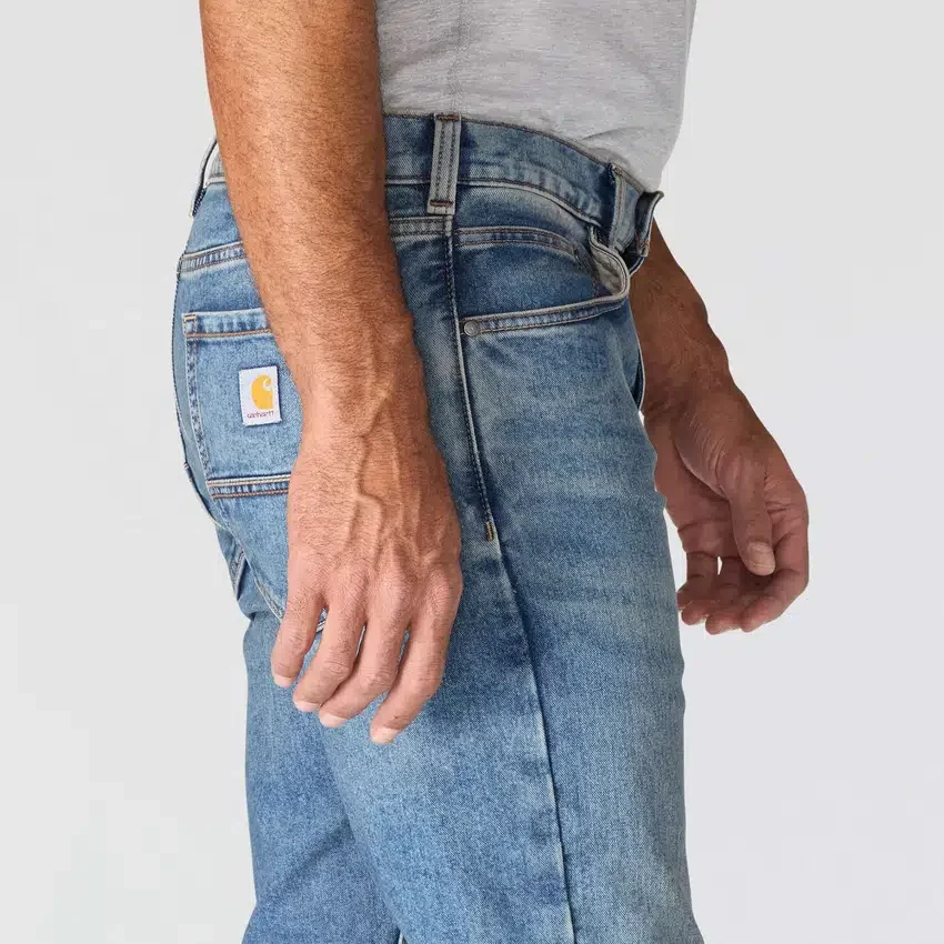 Slim Straight Rugged Flex-arbejdsjeans til mænd