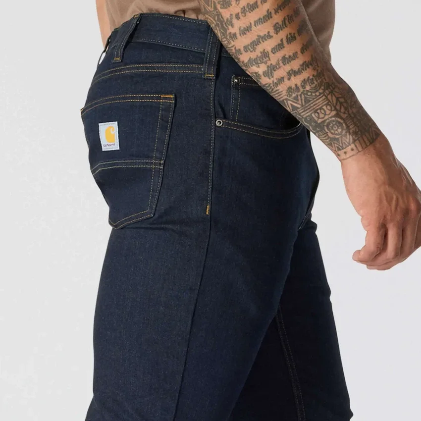 Slim Tapered Rugged Flex-arbejdsjeans til mænd