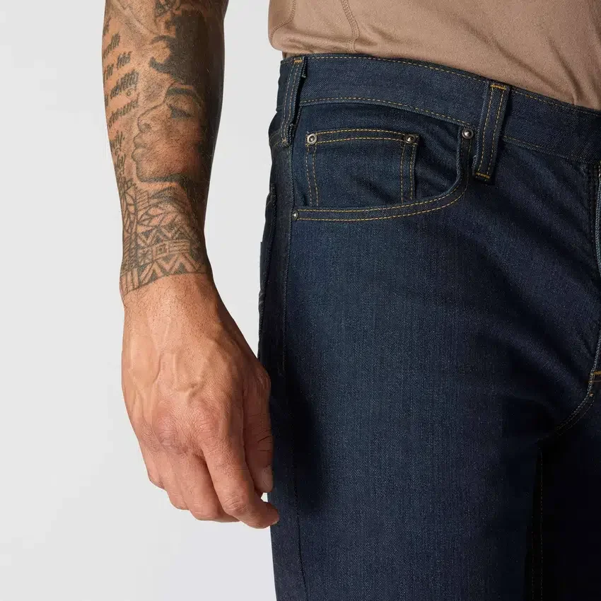 Slim Tapered Rugged Flex-arbejdsjeans til mænd