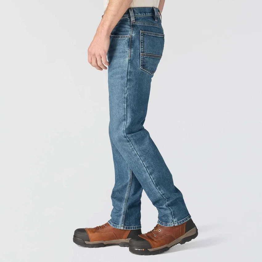 Slim Tapered Rugged Flex-arbejdsjeans til mænd