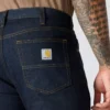 Slim Tapered Rugged Flex-arbejdsjeans til mænd