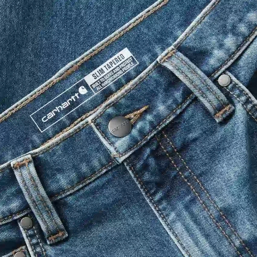 Slim Tapered Rugged Flex-arbejdsjeans til mænd